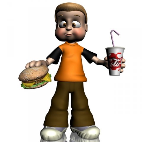 cartoon boy rigged Model 3D .c4d .max .obj .3ds .fbx .stl .blend 