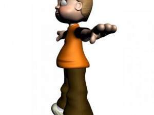 cartoon boy rigged Model 3D