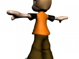 cartoon boy rigged Model 3D