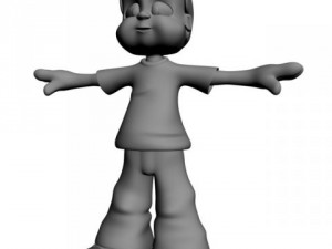 cartoon boy rigged Model 3D