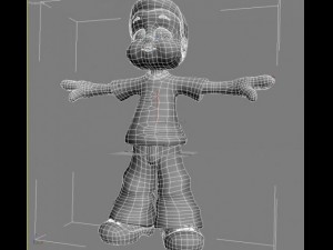 cartoon boy rigged Model 3D