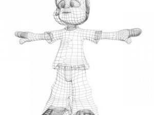 cartoon boy rigged Model 3D