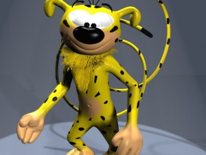 Marsupilami character rigged Modelo 3D