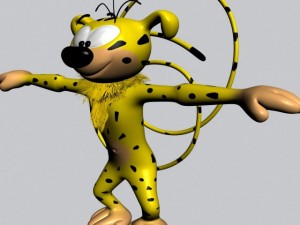 Marsupilami character rigged 3D Model