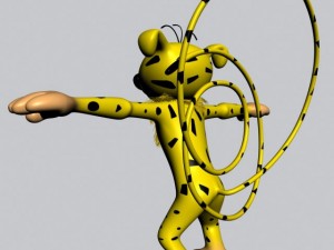 Marsupilami character rigged 3D Model