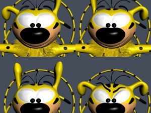 Marsupilami character rigged 3D Model