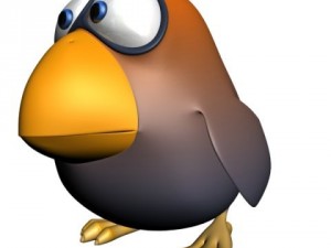 cartoon bird rigged Modèle 3D