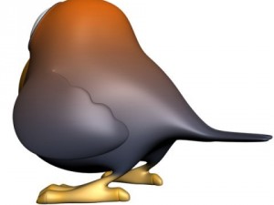 cartoon bird rigged Modèle 3D