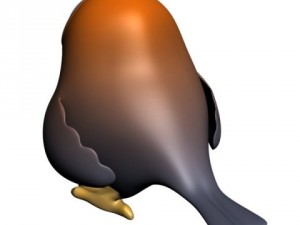 cartoon bird rigged Modèle 3D