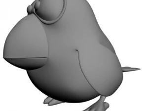 cartoon bird rigged 3D Model