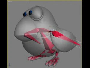 cartoon bird rigged 3D Model