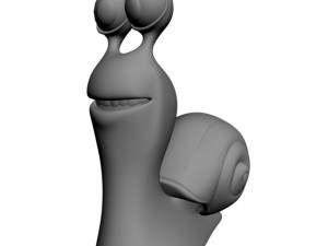 cartoon snail rigged 3D Модель