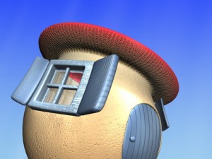 cartoon mushroom village 3D Model