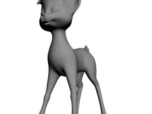 cartoon deer rigged 3D 모델