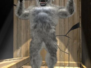 персонаж йети подстроен 3D Модель