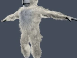 yeti character rigged 3D Model