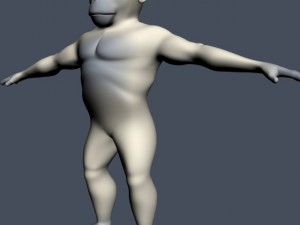 yeti character rigged 3D 모델