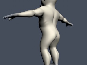 yeti character rigged 3D 모델