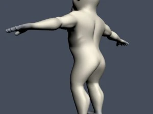 yeti character rigged 3D Model
