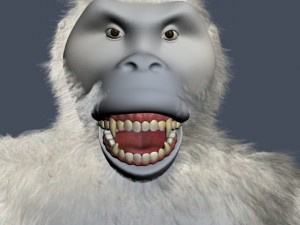 yeti character rigged 3D 모델