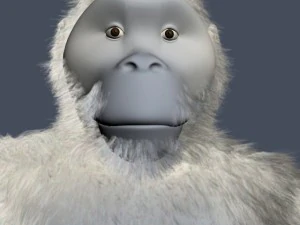 yeti character rigged 3D Model