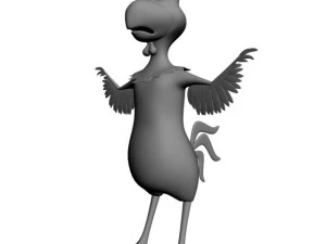 cartoon chicken rigged 3D Model