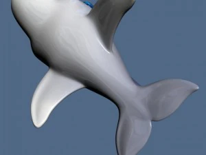Cartoon-Delfin manipuliert 3D Modell