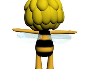 maya the bee rigged 3D Model