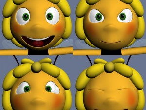 maya the bee rigged 3D Model