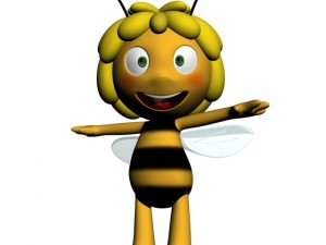 maya the bee rigged 3D Model