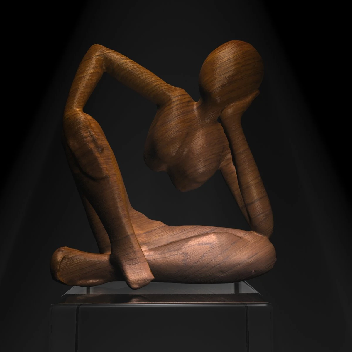 african statue 3D Model .c4d .max .obj .3ds .fbx .stl .blend 
