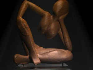 아프리카 동상 3D 모델