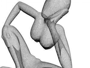 african statue 3D Модель