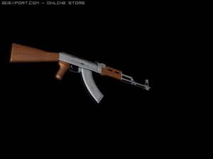ak47 3D Модель