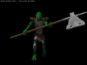 lizard man 3D 模型