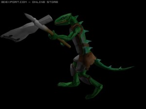 lizard man 3D 模型