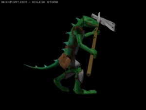 lizard man 3D 模型