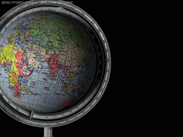 globe 3D Model .c4d .max .obj .3ds .fbx .stl .blend 