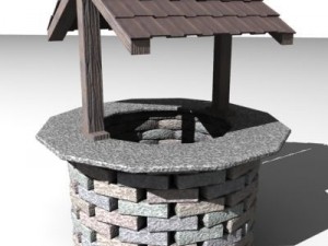stone well Modello 3D
