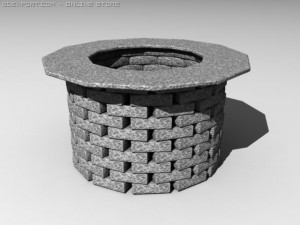 stone well Model 3D