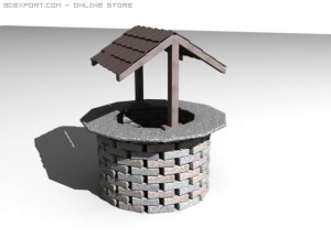 stone well Model 3D