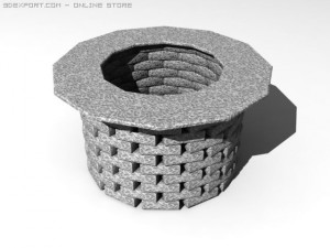 stone well Model 3D