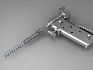 colt 1911-a1 model goverment pistol detailed assembly 3D Print Model