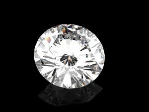 ダイヤモンドカットの宝石 3Dモデル