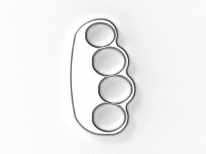 brass knuckles 3D Baskı Modeli