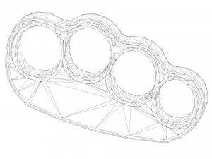 brass knuckles 3D Print Model