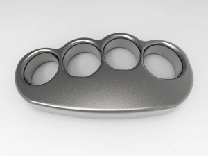 brass knuckles 3D Print Model