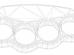 brass knuckles 3D Print Model