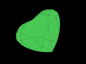 heart shape gem 3D Print Model