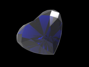 heart shape gem 3D-printmodel